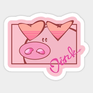 Oink pink Sticker